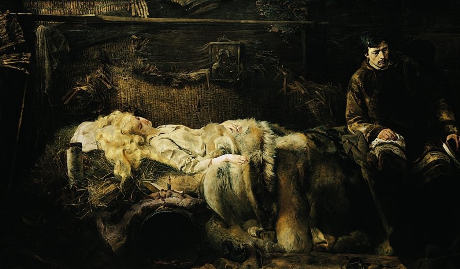 Jacek Malczewski, Death of Ellenai, 1883, oil on canvas, photo: National Museum in Kraków